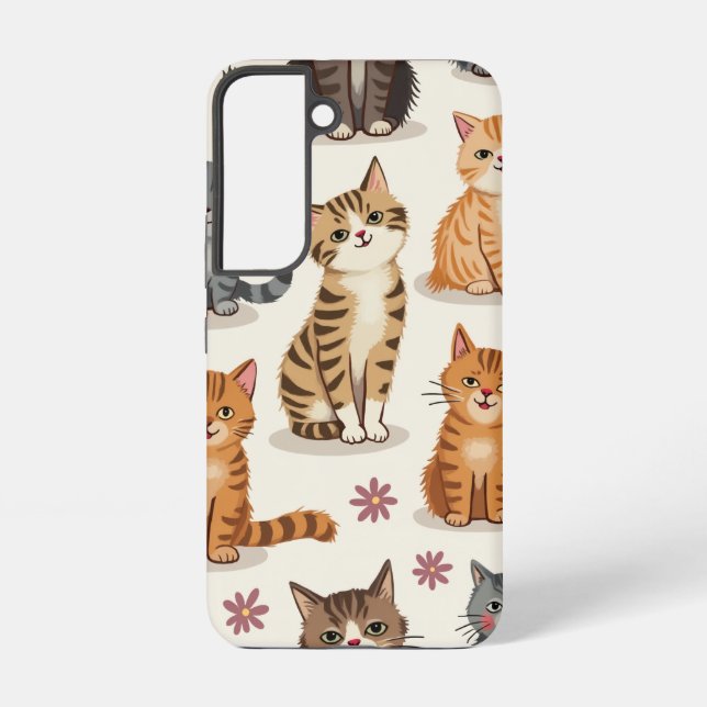 Cat Pattern Galaxy Case (Back)