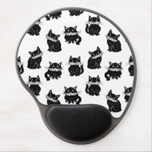 Cat pattern gel mouse pad