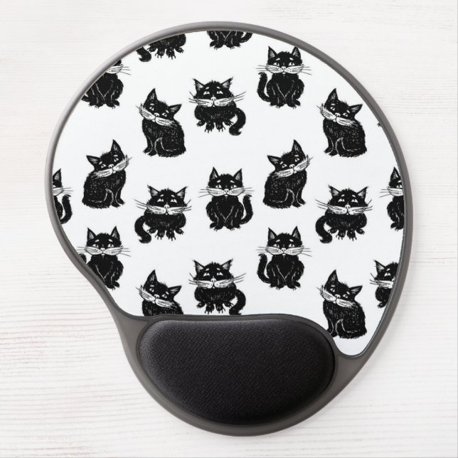 Cat pattern gel mouse pad (Front)