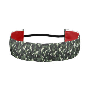 Cat Pattern Green Camouflage Athletic Headband