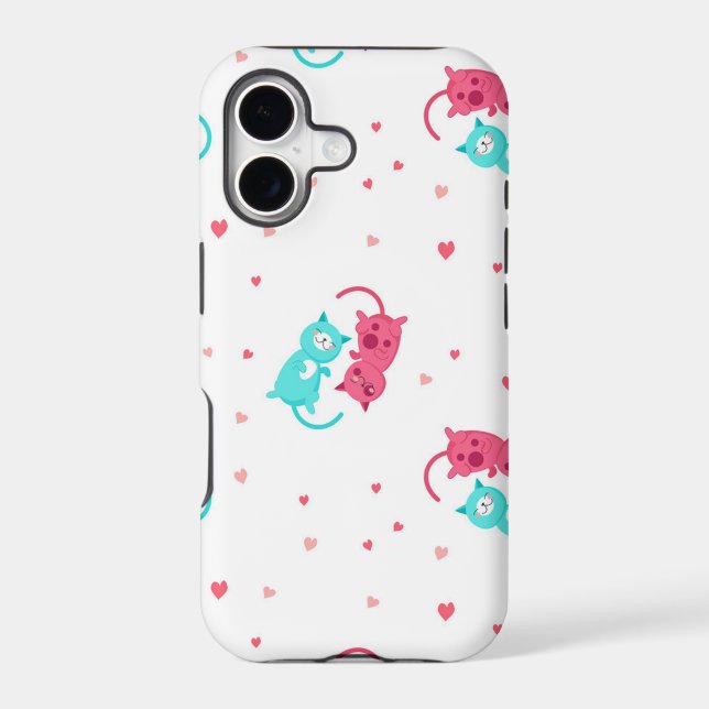 Cat pattern iphone case (Back)