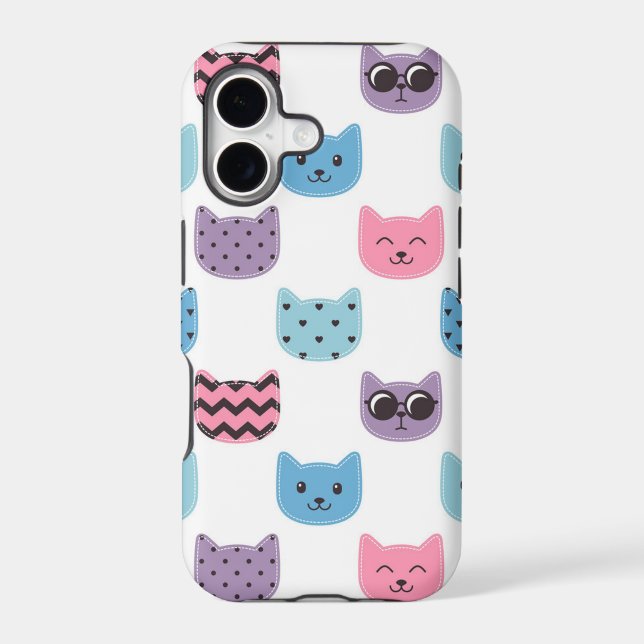 Cat pattern iphone case (Back)