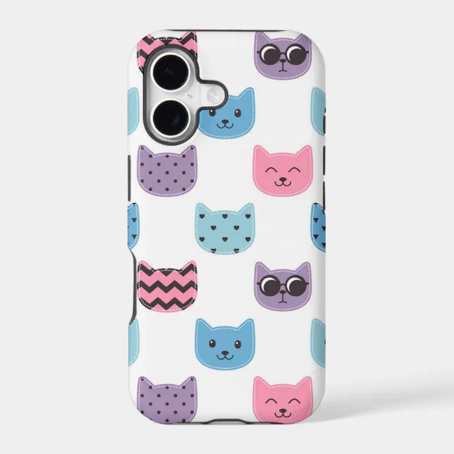 Cat Paddle Design Cat pattern iphone case | Zazzle