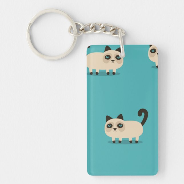Cat pattern keychain (Front)