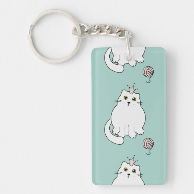 Cat pattern keychain (Front)