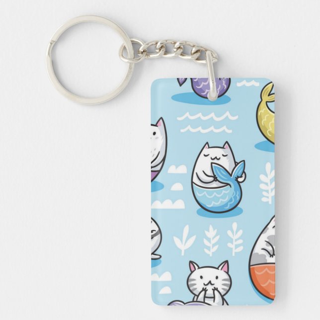 Cat pattern keychain (Front)