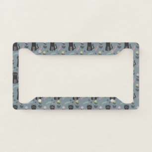 Cat Pattern License Plate Frame