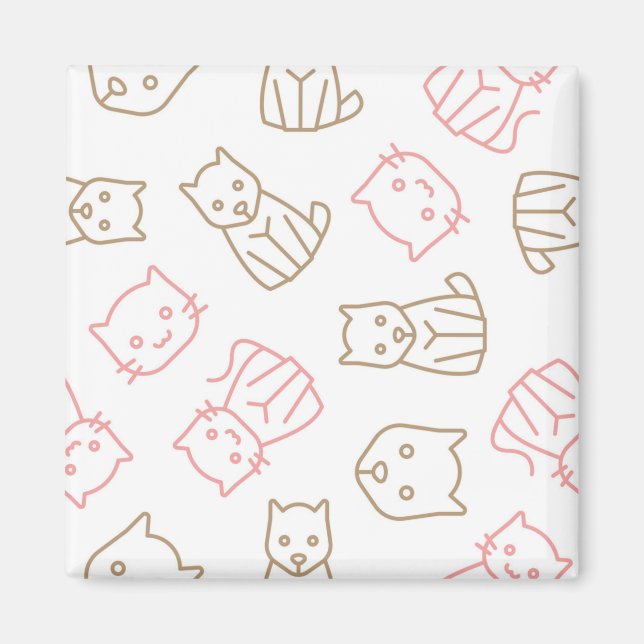 Cat pattern magnet (Front)