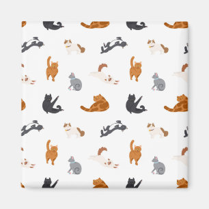 Cat pattern magnet