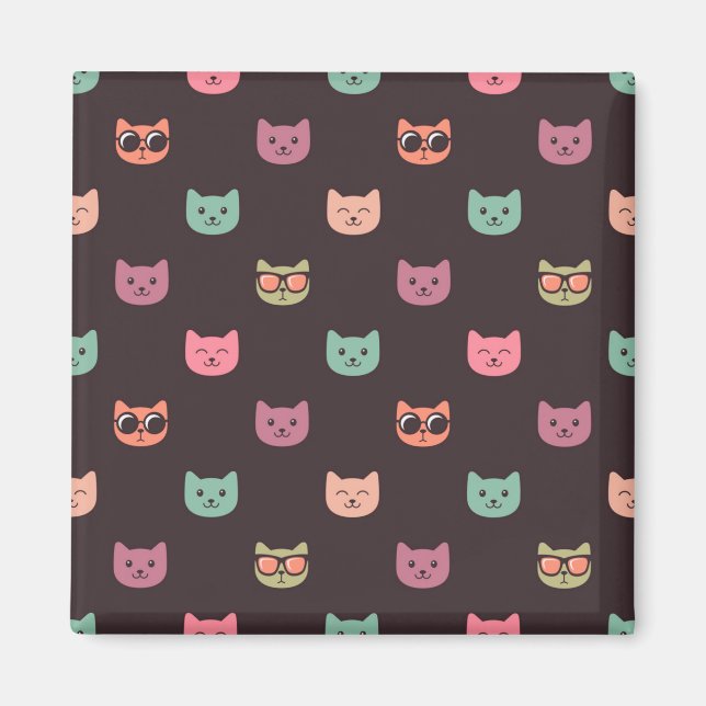 Cat pattern magnet (Front)