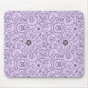Cat pattern mousepad