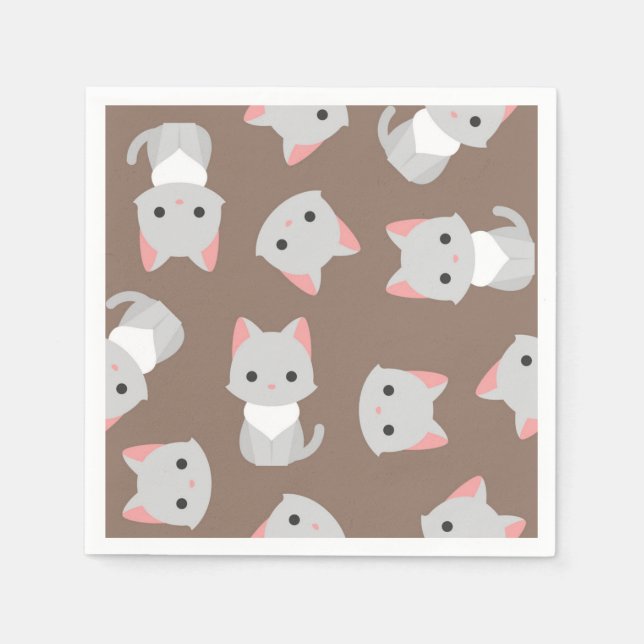 Cat pattern napkins (Front)