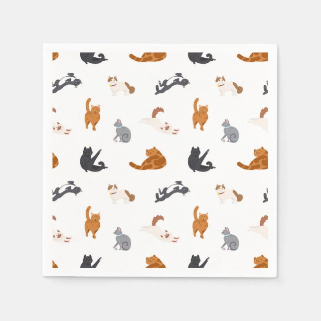 Cat pattern napkins (Front)