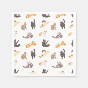 Cat pattern napkins