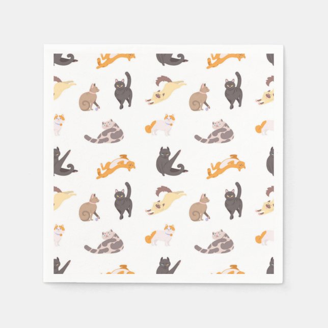 Cat pattern napkins (Front)
