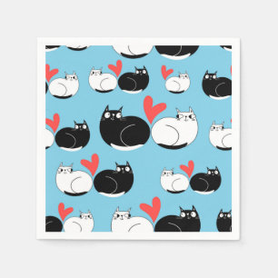Cat pattern napkins