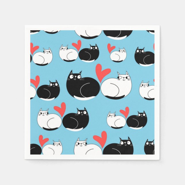 Cat pattern napkins (Front)