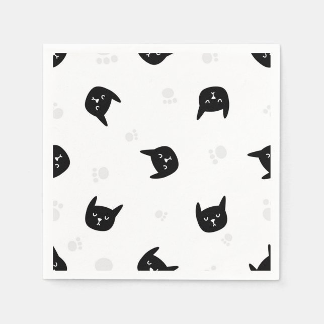 Cat pattern napkins (Front)