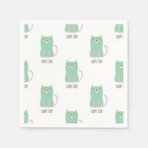 Cat pattern napkins