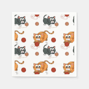 Cat pattern napkins