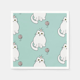 Cat pattern napkins