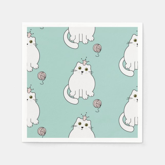 Cat pattern napkins (Front)