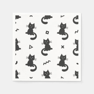 Cat pattern napkins