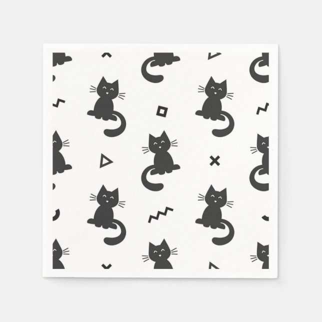 Cat pattern napkins (Front)
