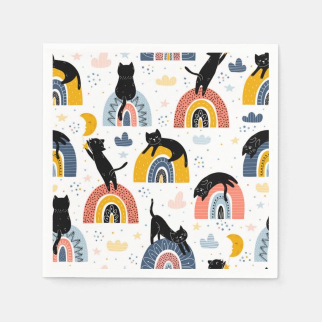 Cat pattern napkins (Front)