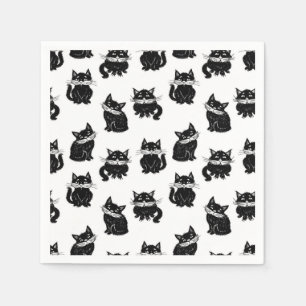 Cat pattern napkins