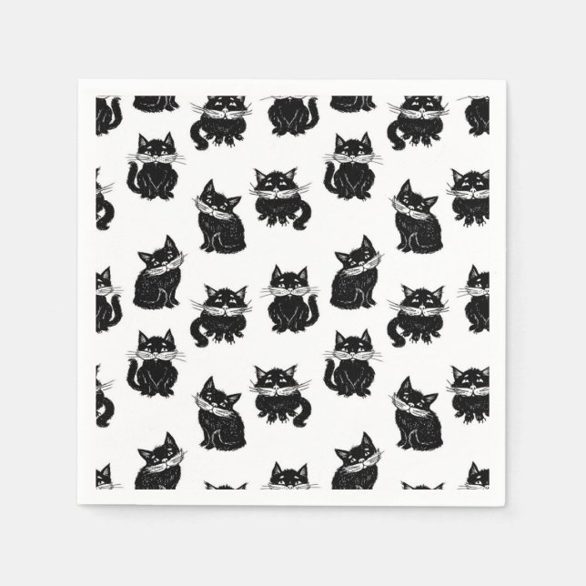 Cat pattern napkins (Front)