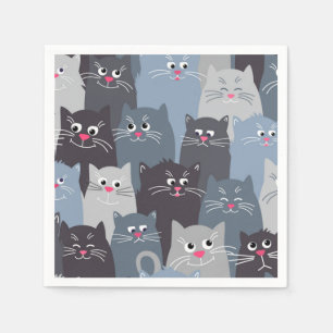 Cat pattern napkins