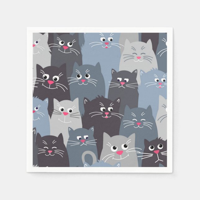 Cat pattern napkins (Front)