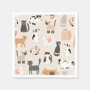 Cat pattern napkins