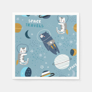 Cat pattern napkins
