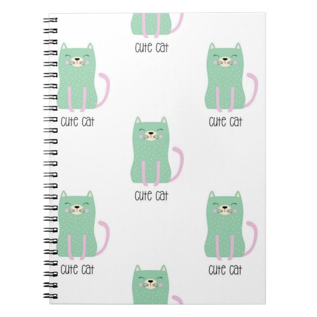 Cat pattern notebook (Front)