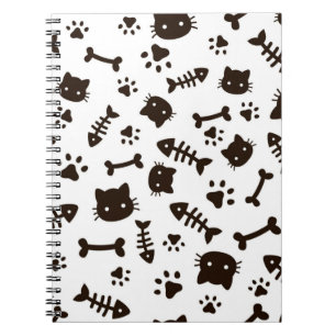 Cat pattern notebook