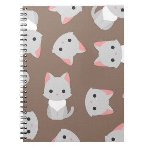 Cat pattern notebook