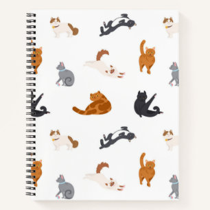 Cat pattern notebook