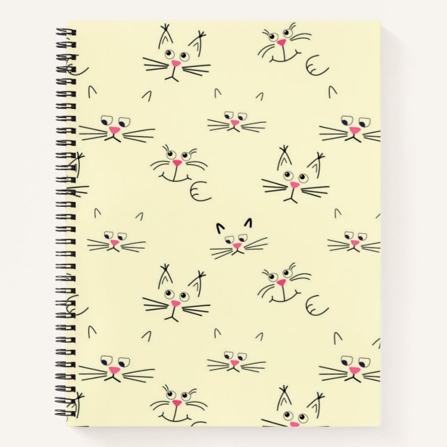 Cat pattern notebook (Front)