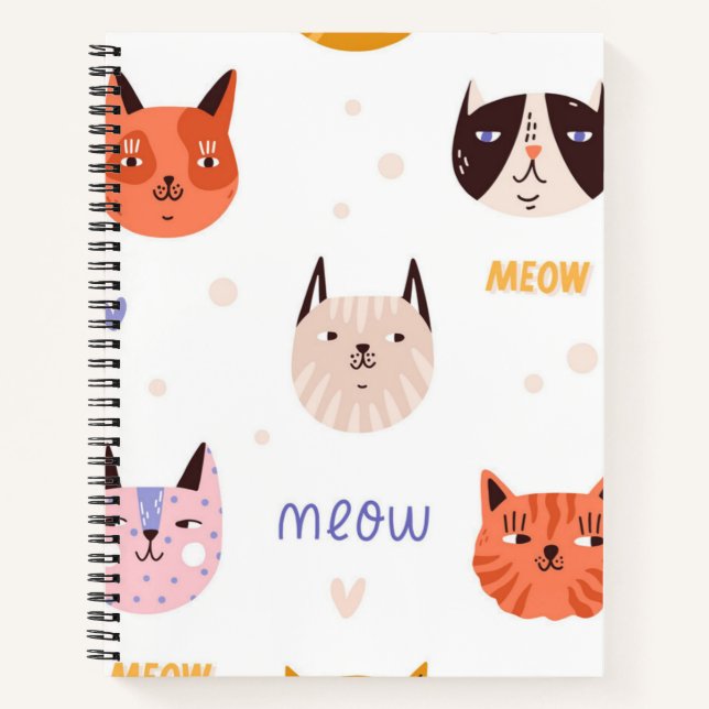 Cat pattern notebook (Front)