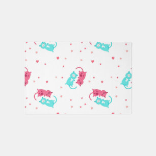 Cat pattern outdoor rug