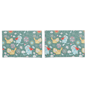 Cat Pattern Pillow Case
