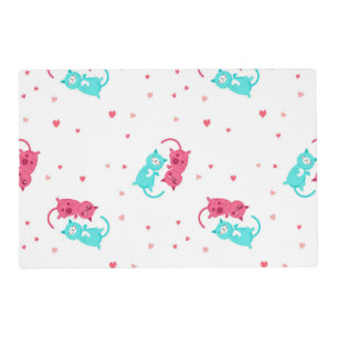 Cat pattern placemat