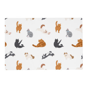 Cat pattern placemat