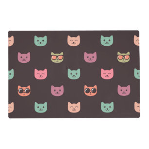 Cat pattern placemat