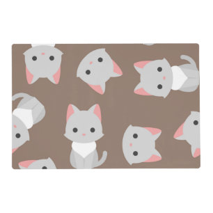 Cat pattern placemat