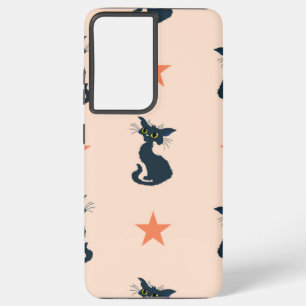 Cat pattern samsung galaxy s21 ultra case