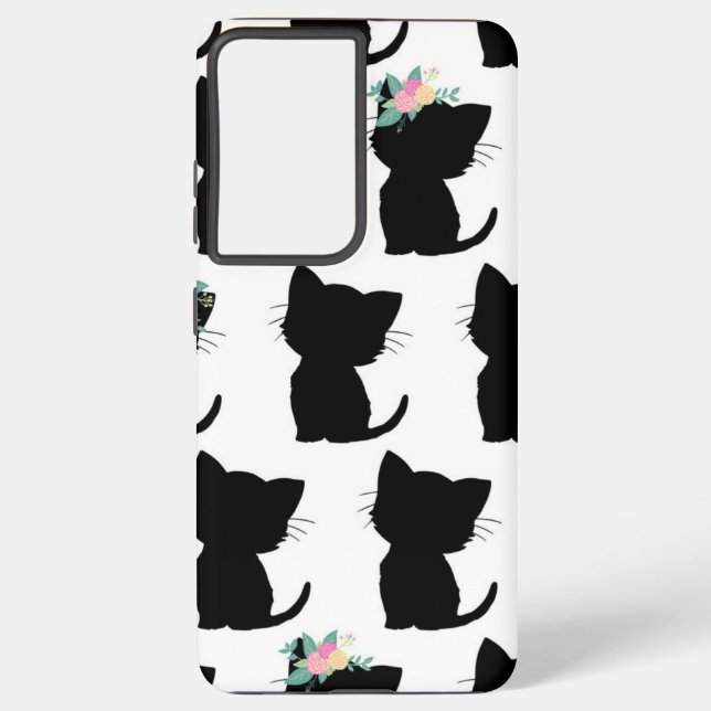 Cat pattern samsung galaxy case (Back)