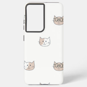 Cat pattern samsung galaxy s21 ultra case